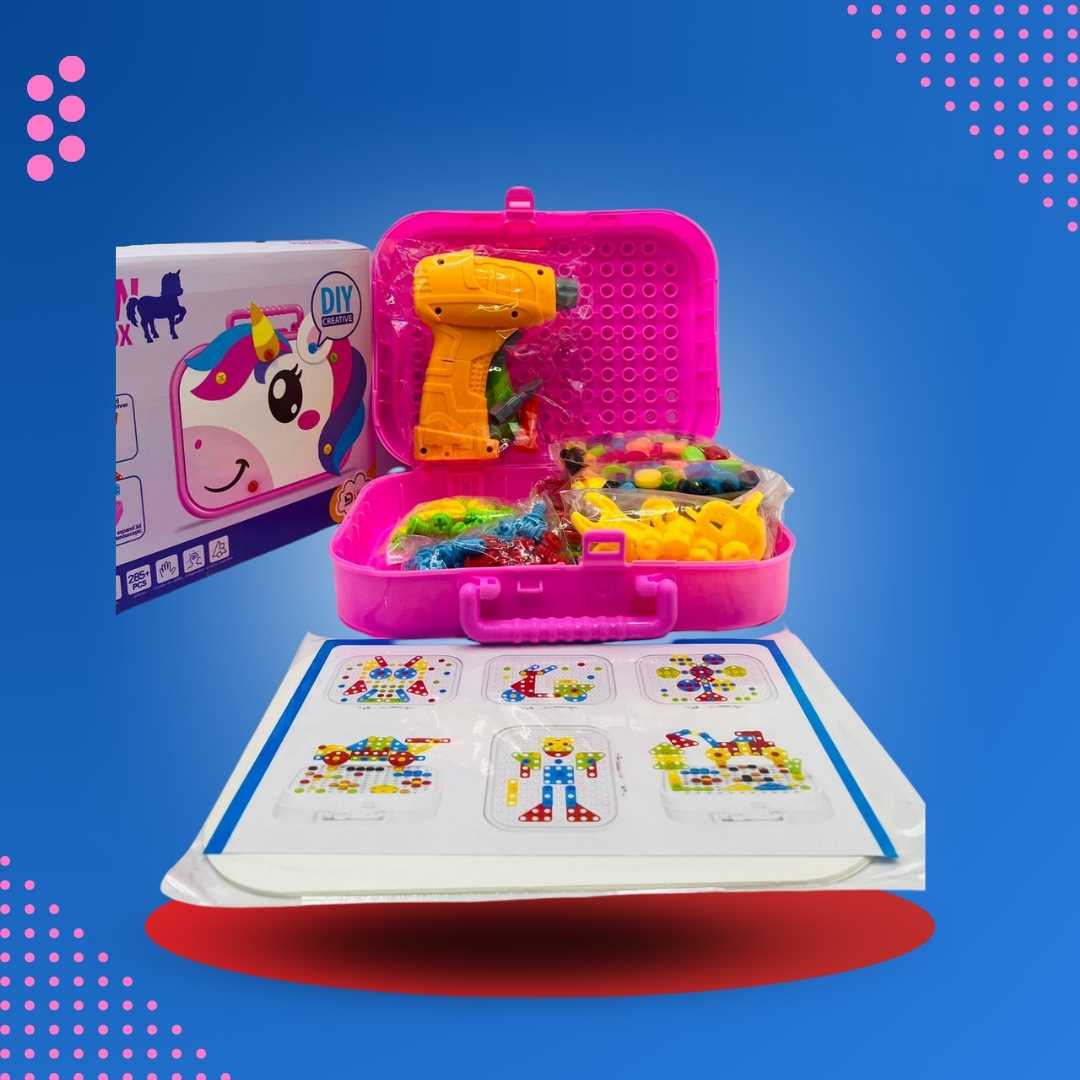 Juego Taladro - Destornillador para Niña 285 Pcs