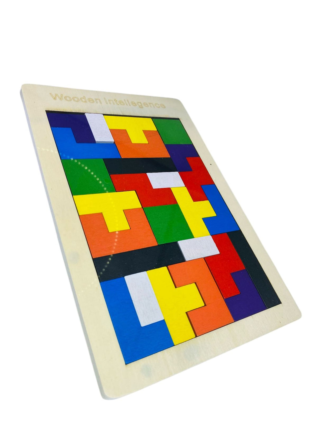 Tetris Montessori Didáctico Educativo en Madera - Rompecabezas Tetris Ruso