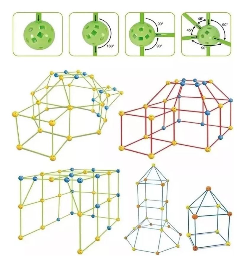 Set de Construcción Tienda Infantil 3D de 68 Piezas DIY